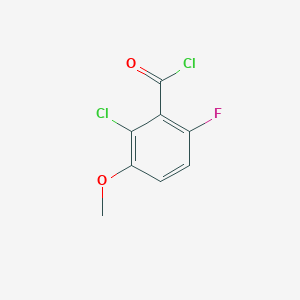 molecular formula C8H5Cl2FO2 B2673467 2-氯-6-氟-3-甲氧基苯甲酰氯 CAS No. 886499-44-1