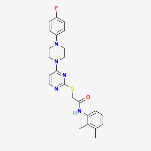 2-(7-benzyl-2-isopropyl-4-oxo-5,6,7,8-tetrahydropyrido[3,4-d]pyrimidin-3(4H)-yl)-N-(4-bromophenyl)acetamide