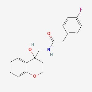 2-(4-fluorophenyl)-N-((4-hydroxychroman-4-yl)methyl)acetamide