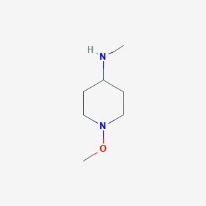 molecular formula C7H16N2O B2673492 1-甲氧基-N-甲基哌啶-4-胺 CAS No. 1875957-83-7