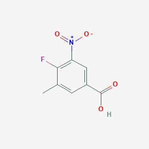 molecular formula C8H6FNO4 B2673496 4-Fluoro-3-methyl-5-nitrobenzoic acid CAS No. 1341764-57-5