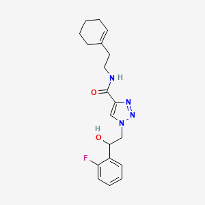 N-(2-(cyclohex-1-en-1-yl)ethyl)-1-(2-(2-fluorophenyl)-2-hydroxyethyl)-1H-1,2,3-triazole-4-carboxamide