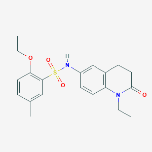 2-ethoxy-N-(1-ethyl-2-oxo-1,2,3,4-tetrahydroquinolin-6-yl)-5-methylbenzene-1-sulfonamide