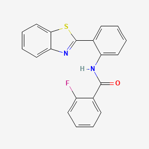 N-[2-(1,3-benzothiazol-2-yl)phenyl]-2-fluorobenzamide