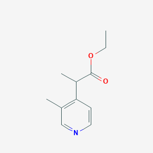 molecular formula C11H15NO2 B2673521 Ethyl 2-(3-methylpyridin-4-yl)propanoate CAS No. 2104946-65-6