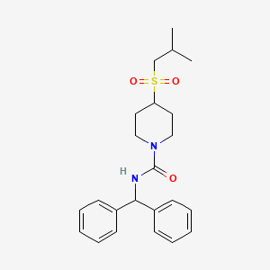 N-benzhydryl-4-(isobutylsulfonyl)piperidine-1-carboxamide
