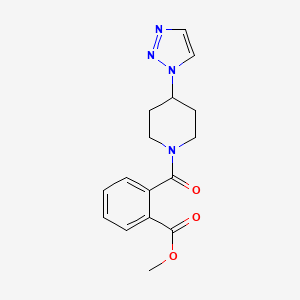 methyl 2-(4-(1H-1,2,3-triazol-1-yl)piperidine-1-carbonyl)benzoate