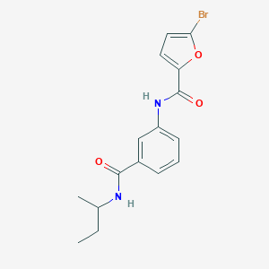 molecular formula C16H17BrN2O3 B267355 5-bromo-N-{3-[(sec-butylamino)carbonyl]phenyl}-2-furamide 