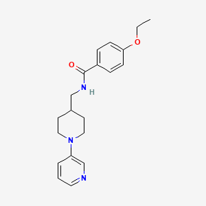 molecular formula C20H25N3O2 B2673566 4-ethoxy-N-((1-(pyridin-3-yl)piperidin-4-yl)methyl)benzamide CAS No. 2034283-28-6