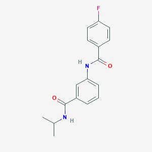 molecular formula C17H17FN2O2 B267358 3-[(4-fluorobenzoyl)amino]-N-isopropylbenzamide 