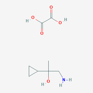 molecular formula C8H15NO5 B2673581 1-氨基-2-环丙基丙醇 草酸盐 CAS No. 2034585-63-0