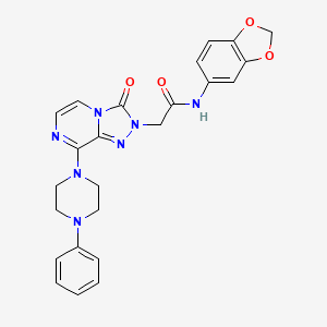 N-(2-chlorophenyl)-2-{[4-methyl-5-(3-phenyl-1,2,4-oxadiazol-5-yl)-4H-1,2,4-triazol-3-yl]thio}acetamide