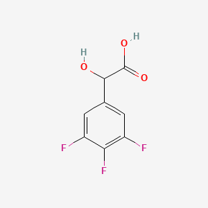 molecular formula C8H5F3O3 B2673592 3,4,5-Trifluoromandelic acid CAS No. 1214323-60-0