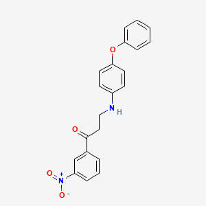 1-(3-Nitrophenyl)-3-(4-phenoxyanilino)-1-propanone