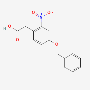 molecular formula C15H13NO5 B2673594 [4-(Benzyloxy)-2-nitrophenyl]acetic acid CAS No. 6860-79-3