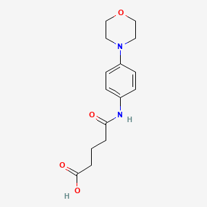 molecular formula C15H20N2O4 B2673602 4-(4-Morpholin-4-yl-phenylcarbamoyl)-butyric acid CAS No. 510764-91-7