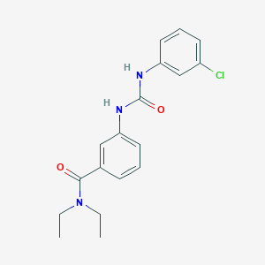 3-{[(3-chloroanilino)carbonyl]amino}-N,N-diethylbenzamide