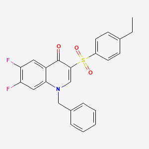 1-benzyl-3-[(4-ethylphenyl)sulfonyl]-6,7-difluoroquinolin-4(1H)-one