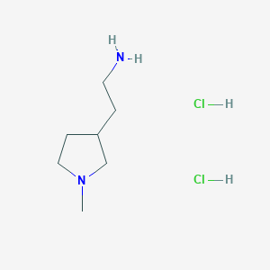 2-(1-Methylpyrrolidin-3-yl)ethan-1-amine dihydrochloride