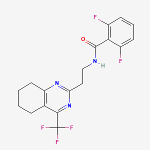 2,6-difluoro-N-(2-(4-(trifluoromethyl)-5,6,7,8-tetrahydroquinazolin-2-yl)ethyl)benzamide