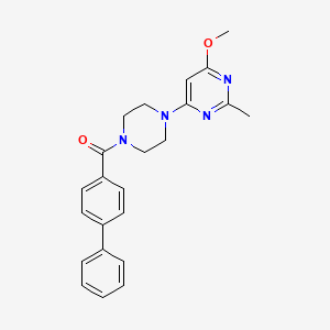 [1,1'-Biphenyl]-4-yl(4-(6-methoxy-2-methylpyrimidin-4-yl)piperazin-1-yl)methanone