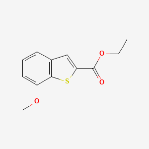 molecular formula C12H12O3S B2673662 乙基7-甲氧基苯并[b]噻吩-2-羧酸酯 CAS No. 1207973-02-1