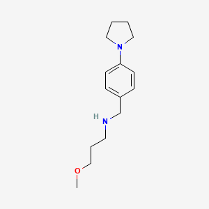 3-methoxy-N-[4-(pyrrolidin-1-yl)benzyl]propan-1-amine