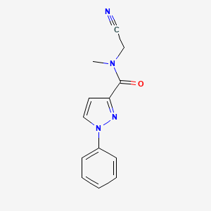 N-(cyanomethyl)-N-methyl-1-phenyl-1H-pyrazole-3-carboxamide