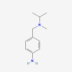 molecular formula C11H18N2 B2673677 4-{[甲基(丙酮-2-基)氨基]甲基}苯胺 CAS No. 229007-30-1
