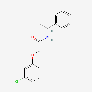 molecular formula C16H16ClNO2 B2673678 2-(3-chlorophenoxy)-N-(1-phenylethyl)acetamide CAS No. 301309-67-1