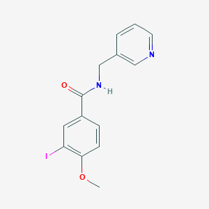 molecular formula C14H13IN2O2 B267373 3-iodo-4-methoxy-N-(pyridin-3-ylmethyl)benzamide 