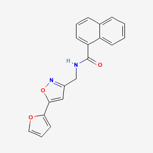 N-((5-(furan-2-yl)isoxazol-3-yl)methyl)-1-naphthamide