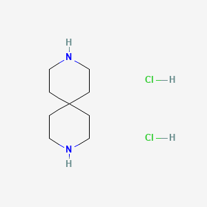 molecular formula C9H20Cl2N2 B2673757 3,9-二氮杂螺[5.5]十一烷二盐酸盐 CAS No. 2089256-14-2