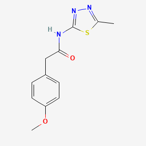 2-(4-methoxyphenyl)-N-(5-methyl-1,3,4-thiadiazol-2-yl)acetamide