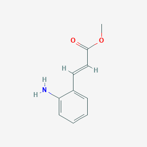 molecular formula C10H11NO2 B2673775 Methyl 3-(2-aminophenyl)acrylate CAS No. 1664-62-6; 88939-75-7