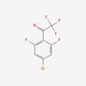 molecular formula C8H2BrF5O B2673825 4'-溴-2,2,2,2',6'-五氟乙酰苯酮 CAS No. 1208074-78-5