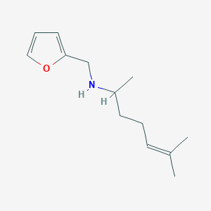 molecular formula C13H21NO B2673844 (1,5-Dimethyl-hex-4-enyl)-furan-2-ylmethyl-amine CAS No. 4730-00-1
