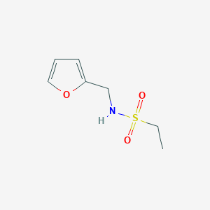 molecular formula C7H11NO3S B2673876 N-(furan-2-ylmethyl)ethanesulfonamide CAS No. 220965-68-4