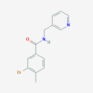 molecular formula C14H13BrN2O B267393 3-bromo-4-methyl-N-(3-pyridinylmethyl)benzamide 
