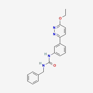molecular formula C20H20N4O2 B2673965 1-苄基-3-(3-(6-乙氧吡啶并[3,4-d]嘧啶-3-基)苯基)脲 CAS No. 1021111-94-3