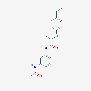 molecular formula C20H24N2O3 B267397 2-(4-ethylphenoxy)-N-[3-(propionylamino)phenyl]propanamide 