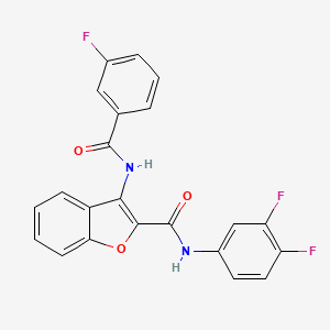 N-(3,4-difluorophenyl)-3-(3-fluorobenzamido)benzofuran-2-carboxamide