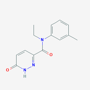 molecular formula C14H15N3O2 B2674041 N-ethyl-6-oxo-N-(m-tolyl)-1,6-dihydropyridazine-3-carboxamide CAS No. 1791316-72-7
