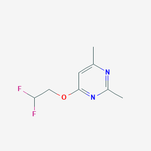 molecular formula C8H10F2N2O B2674045 4-(2,2-Difluoroethoxy)-2,6-dimethylpyrimidine CAS No. 2202245-55-2