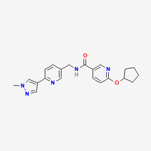 6-(cyclopentyloxy)-N-((6-(1-methyl-1H-pyrazol-4-yl)pyridin-3-yl)methyl)nicotinamide