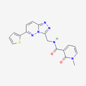 1-methyl-2-oxo-N-((6-(thiophen-2-yl)-[1,2,4]triazolo[4,3-b]pyridazin-3-yl)methyl)-1,2-dihydropyridine-3-carboxamide