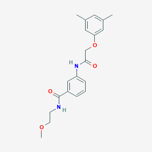 molecular formula C20H24N2O4 B267407 3-{[(3,5-dimethylphenoxy)acetyl]amino}-N-(2-methoxyethyl)benzamide 