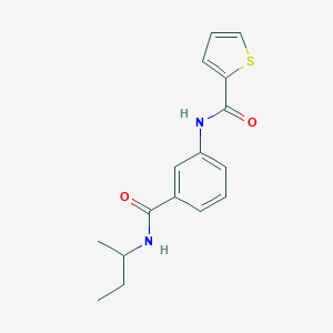 molecular formula C16H18N2O2S B267411 N-{3-[(sec-butylamino)carbonyl]phenyl}-2-thiophenecarboxamide 
