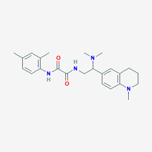molecular formula C24H32N4O2 B2674117 N1-(2-(dimethylamino)-2-(1-methyl-1,2,3,4-tetrahydroquinolin-6-yl)ethyl)-N2-(2,4-dimethylphenyl)oxalamide CAS No. 922119-39-9