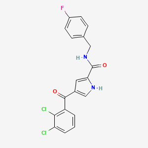4-(2,3-dichlorobenzoyl)-N-(4-fluorobenzyl)-1H-pyrrole-2-carboxamide